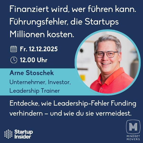 Ankündigung des Online-Vortrags bei Startup Insider